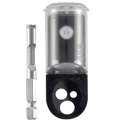 Soporte Central Forja Ø 28 mm. Negro Juego 2 Piezas