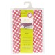Mantel Hule Rectangular Cuadros Rojos Impermeable Antimanchas PVC 140x250 cm. Recortable Uso Interior y Exterior