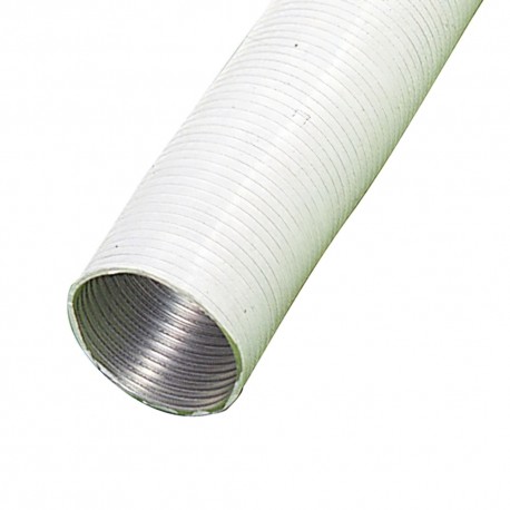 Tubo Aluminio Compacto Blanco Ø 150 mm. / 5 metros