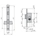 Cerradura Cvl 1964a/5 Carpintería Metálica