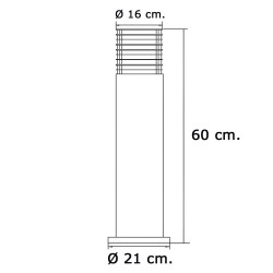 Modulo Estanteria Resina 70x35x172 cm.