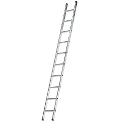 Escalera Aluminio 1 Tramo, 14 Peldaños. Antideslizante, Resistente.