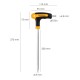 Llave Allen Con Bola Mango Bimaterial "Soft Touch" Forma T 8,0 mm. Acero Cromo Vanadio, Destornillador allen, llave hexagonal