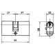 Cilindro Lince Ovalado Niquelado 0603/54 mm.
