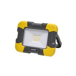 Foco Led Plano Recargable 10 Watt. 800 Lumenes Luz blanca 4000ºK Protección IP44. Portatil Proyector Led Obras