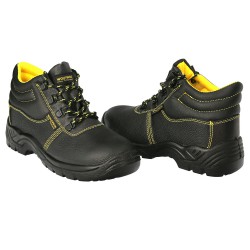 Botas Seguridad S3 Piel Negra Wolfpack Nº 45 Vestuario Laboral,calzado Seguridad, Botas Trabajo. (Par)