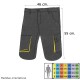 Pantalones Cortos DeTrabajo, Multibolsillos, Resistentes, Gris/Amarillo Talla 50/52 XL