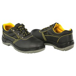 Zapatos Seguridad S3 Piel Negra Wolfpack Nº 40 Vestuario Laboral,calzado Seguridad, Botas Trabajo. (Par)