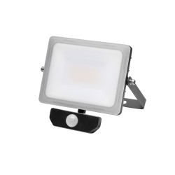 Foco Led Plano 10 Watt. Luz Blanca 4000º K IP 65 800 Lumenes Con Sensor de Presencia