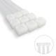 Brida Nylon 100%. Color Blanco / Natural 4,5 x 360 mm. 100 Piezas. Abrazadera Plastico, Organizador Cables, Alta Resistencia