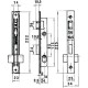 Cerradura Lince 5550 Aluminio 14 mm.