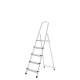 Oryx Escalera Aluminio 5 Peldaños Plegable, Uso doméstico, Antideslizante, Ligera y Resistente