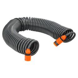 Manguera Riego Jardin Autoenroscable Con Conectores 15 Metros