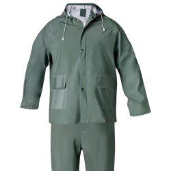 Traje de Agua Impermeable Verde Pvc Talla 6-M