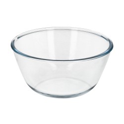 Bol De Cristal, Ideal Para Mezclas. 1.5 Litros. Libre BPA, Cristal De Borosilicato.Ensaladas, Postres, Cocina, Resposteria