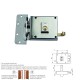 Cerradura Yale 6-12-hn/ Izquierda