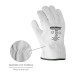 Guantes De Trabajo De Piel Flor De Vacuno, Proteccion Laboral, Riesgos Mecanicos, Guantes De Seguridad De Cuero. Talla 8" (Par)