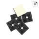 Base Adhesiva Para Bridas 28x28 mm. Negra Bolsa 100 Unidades
