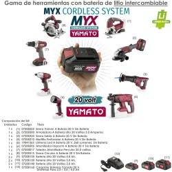Martillo Neumatico Yamato Cilindrico Con 4 Cinceles
