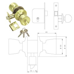 Pomo Tesa 3520-lm/50